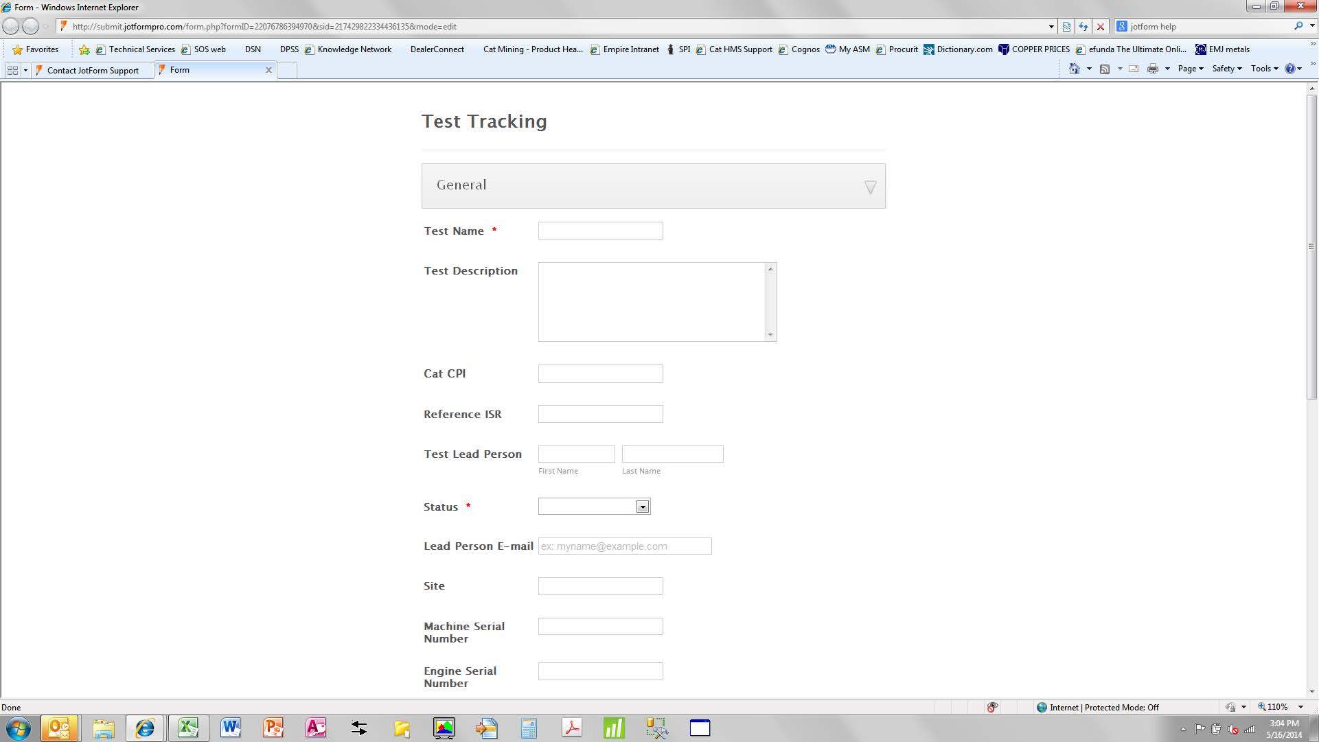 Cannot edit form in Explorer.